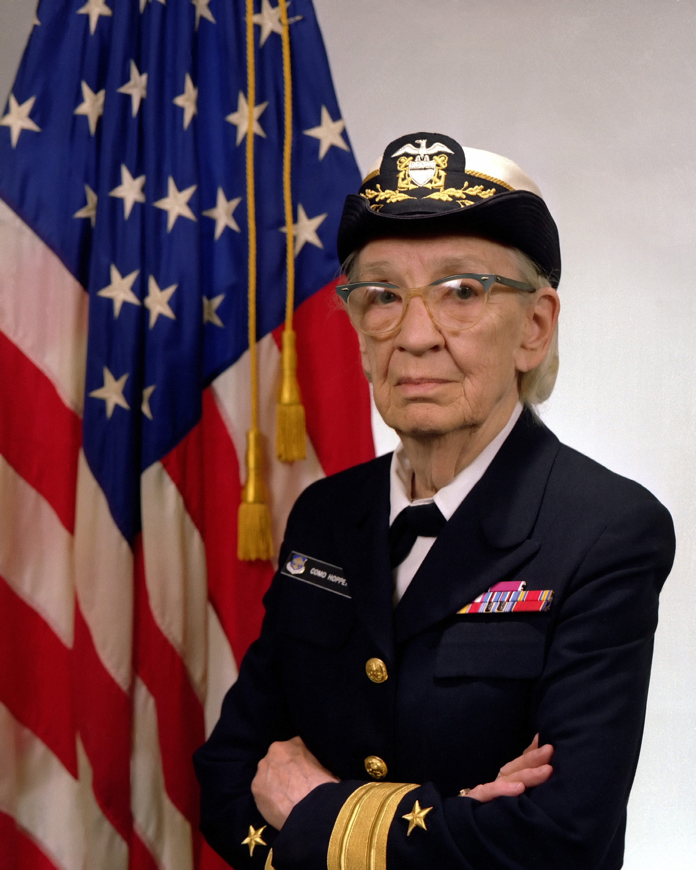 Commodore Grace M. Hopper, USN — official Navy portrait, 1984